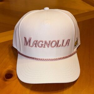 Master’s Magnolia Ladies White and Pink Cap NWT